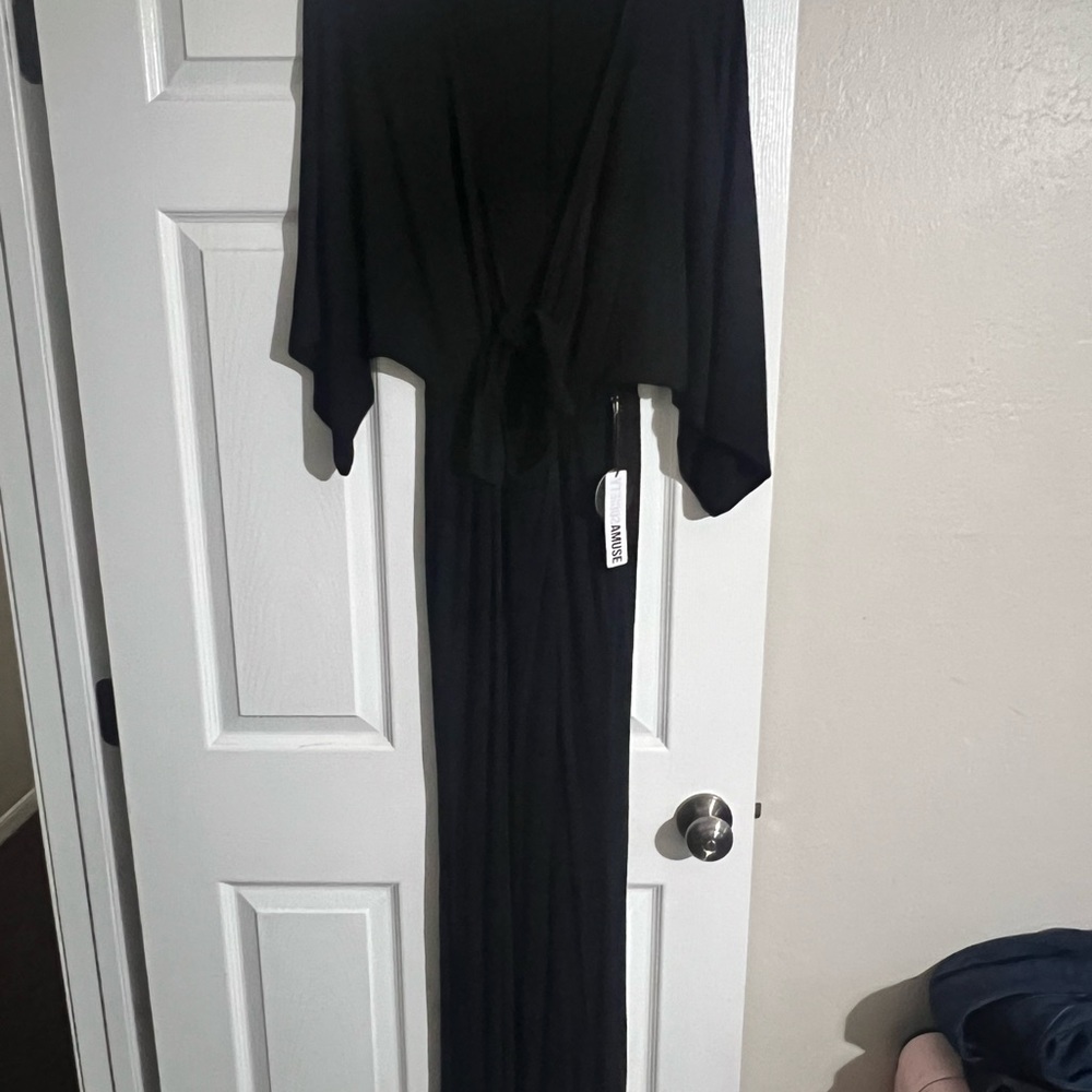 Amuse Society Black Jumpsuit